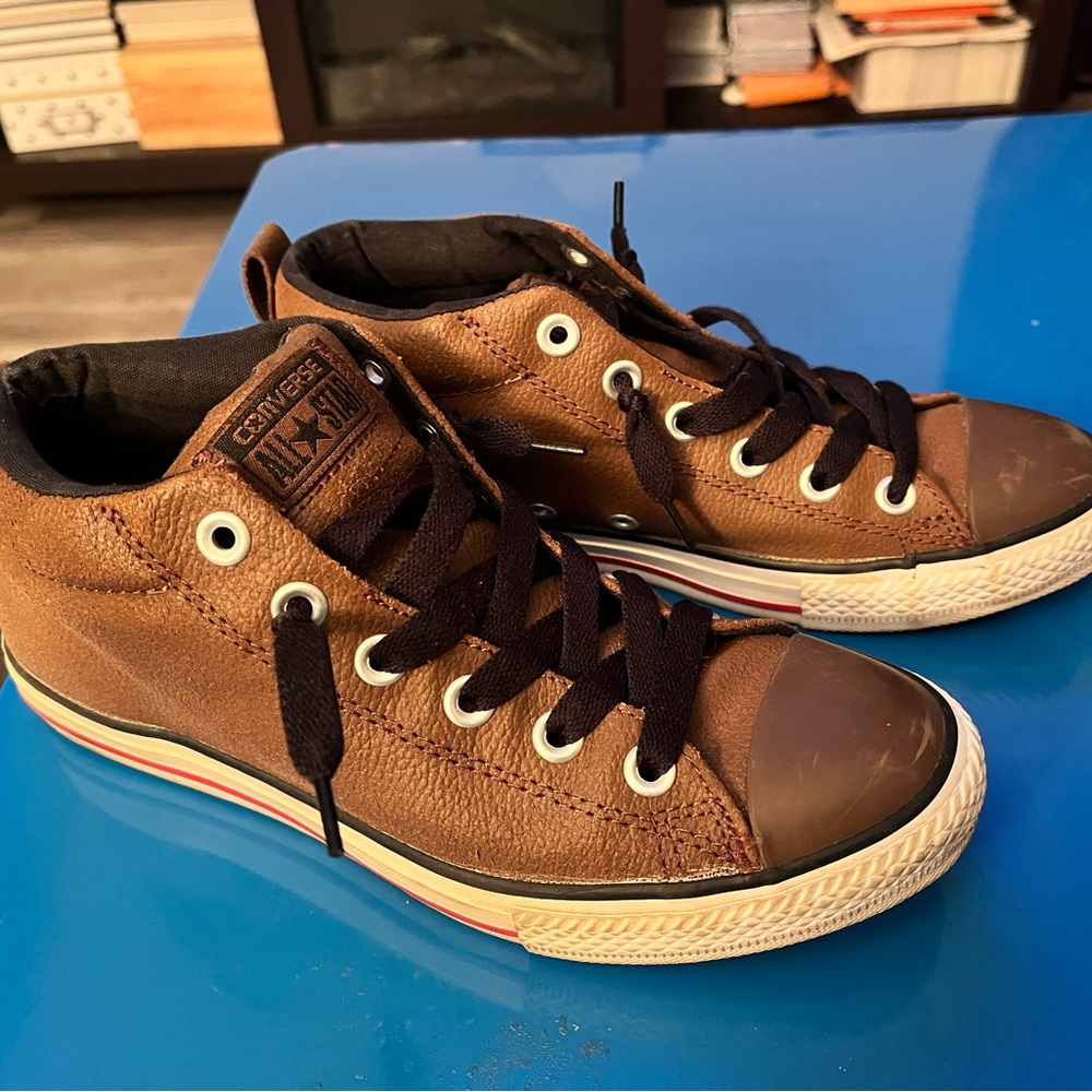 Leather upper Converse All Star